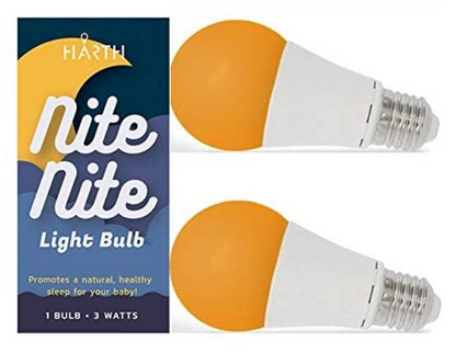 Nite-Nite Light Bulb (3 Watts) Perfect for Nursery. Dimmable.