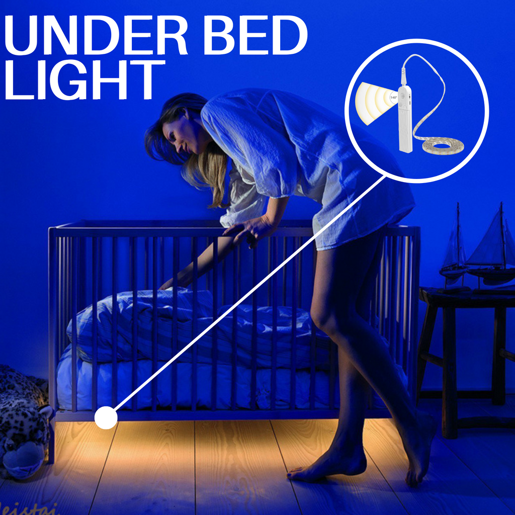Sleep Mode Bed Light Under Bed Strip Lighting hárth