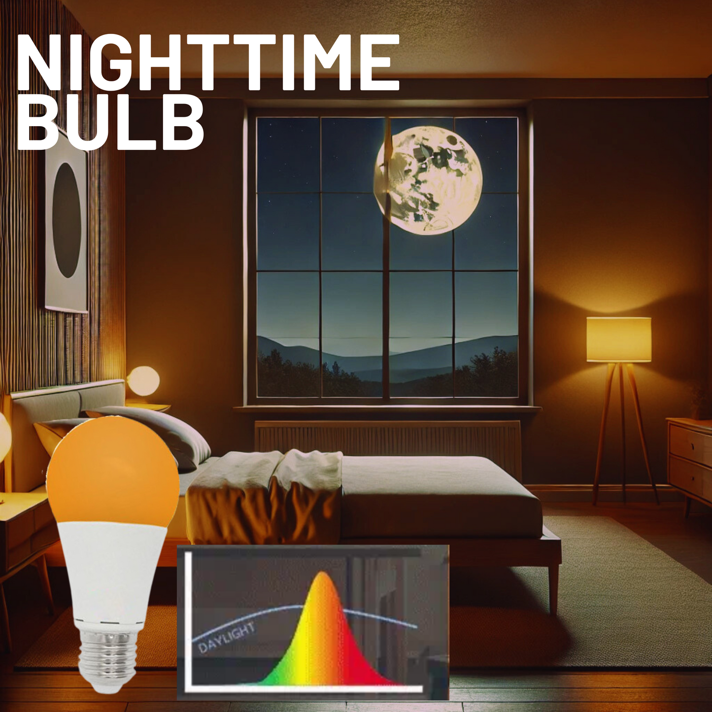 Sunset Switch Bulb. (Blue Depleted / Blue Enriched)