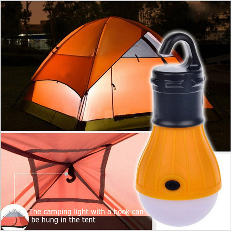 Portable Sunset Lamp - Battery Power Hanging Tent Camping Light Bulb - No Blue Light
