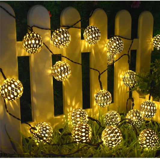 20/30/50LED Solar String Light Outdoor Waterproof Christmas Garland Fairy Lights Garden Room Wedding Decoration Holiday Lighting