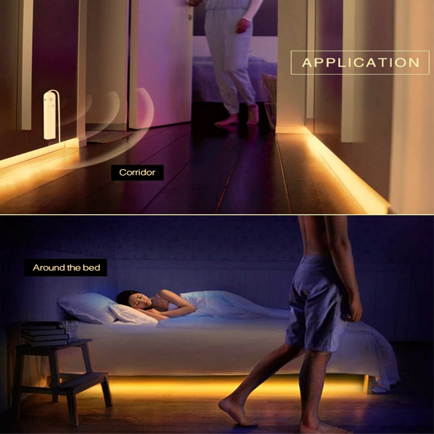 Sleep Mode Bed Light - Under Bed Strip Lighting