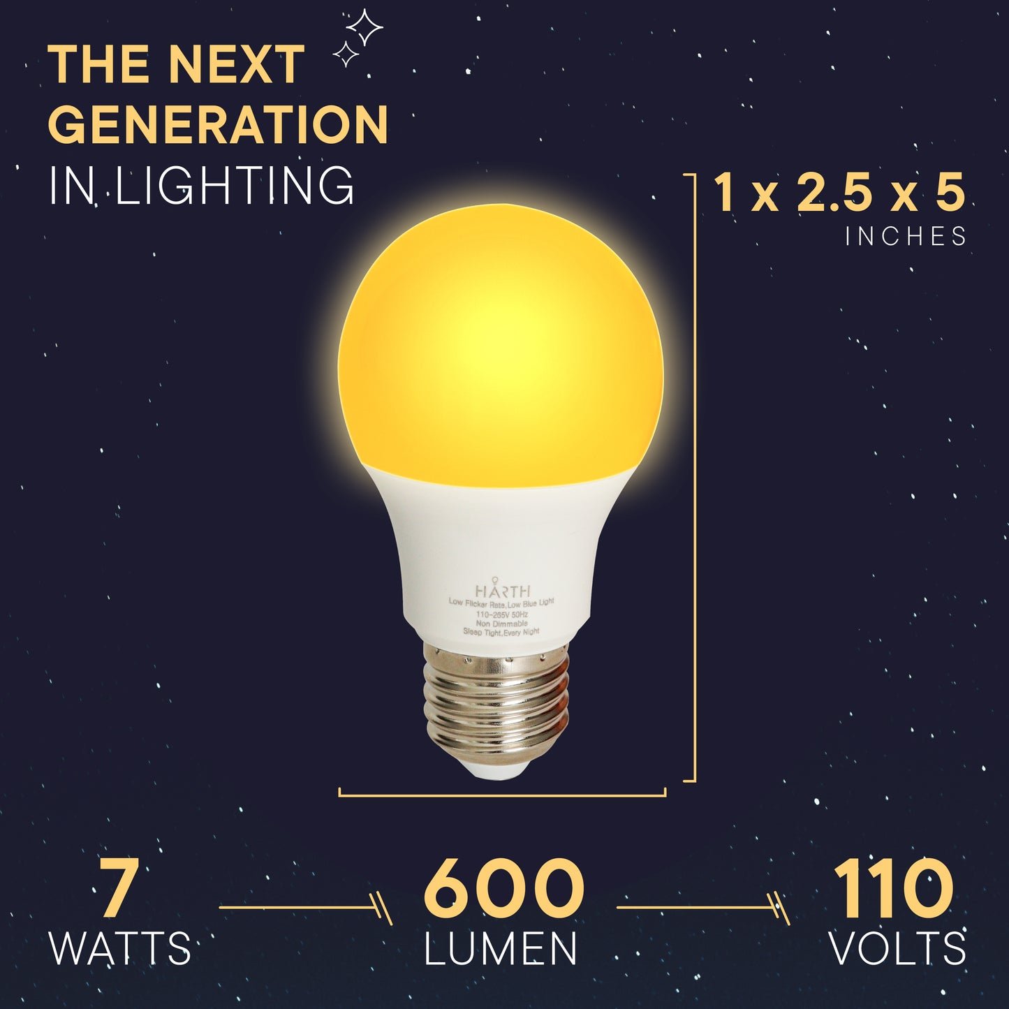 Sleep Shift Light Bulb (7 Watts) Perfect for Bedroom