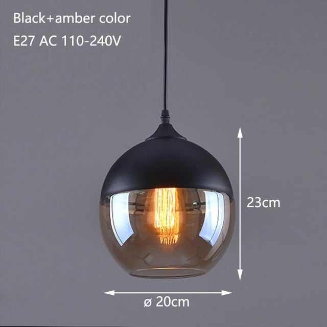 Nordic Modern Glass Pendant Lamp Fixtures